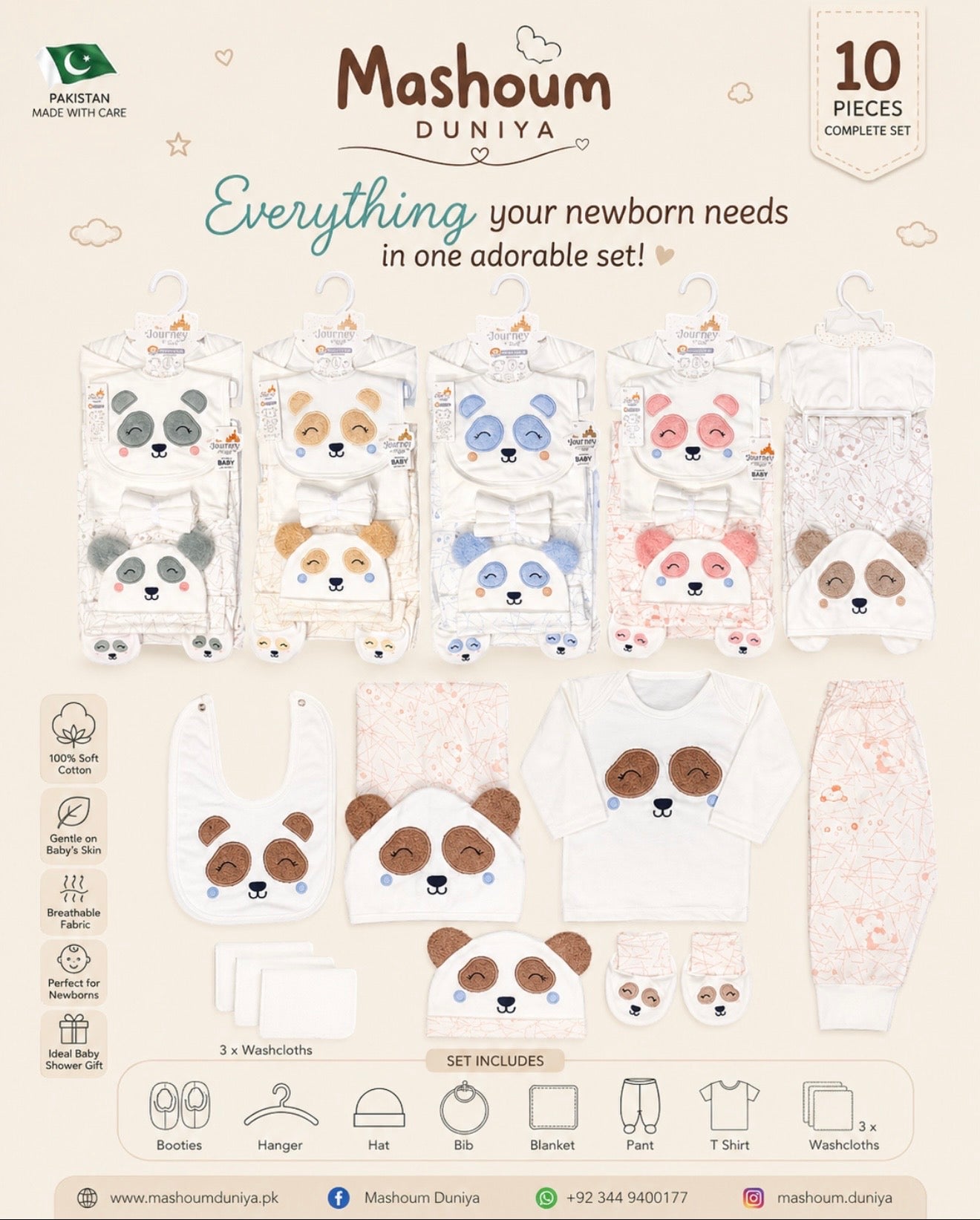 Panda theme song 10pcs starter set
