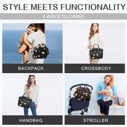 Small Diaper Bag Crossbody with Multi-Pocket