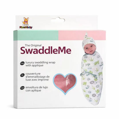 Strawberry Print Swaddle Wrap & Cap Set