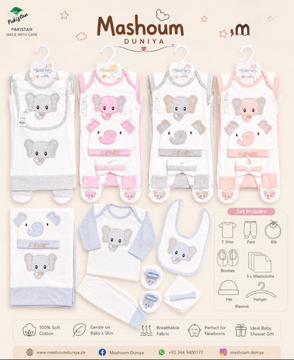 Elephant-Themed Newborn Gift Set