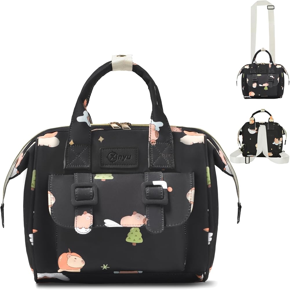 Small Diaper Bag Crossbody with Multi-Pocket