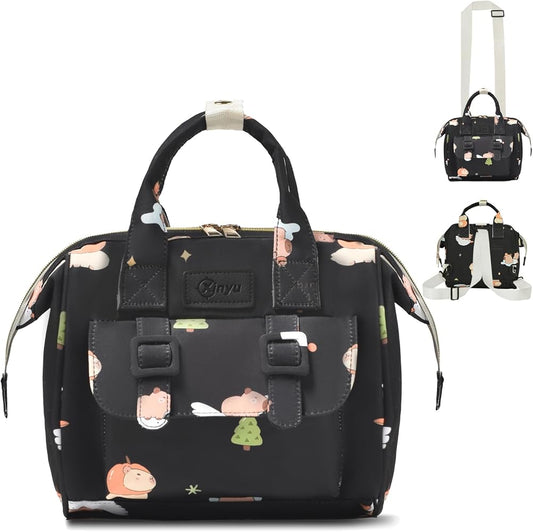 Small Diaper Bag Crossbody with Multi-Pocket