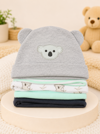 Pack of 5 Baby Caps – Soft Comfort for Your Little One